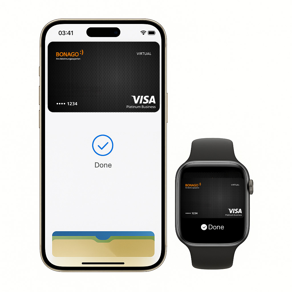 BONAGO card on iPhone